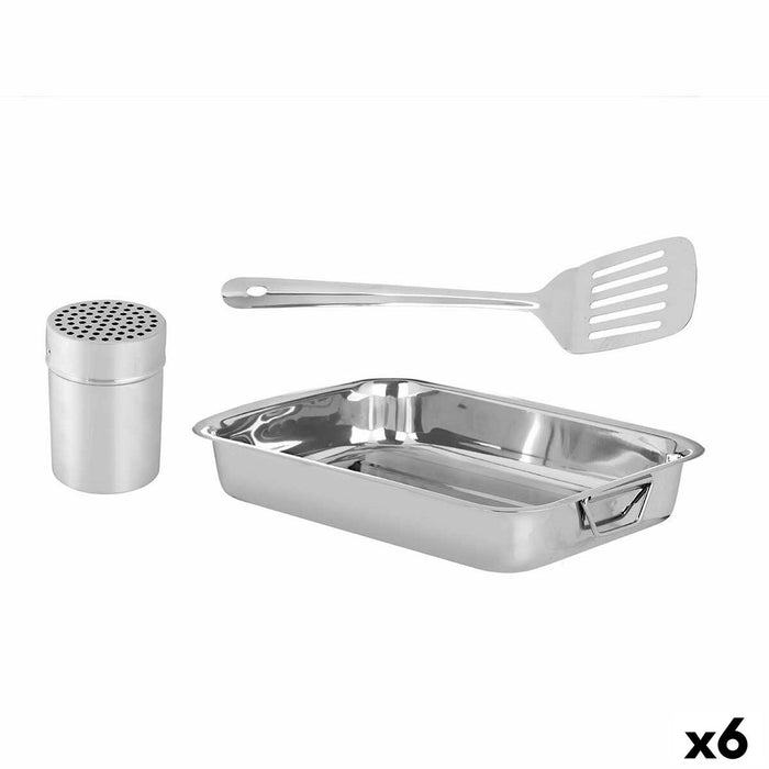 Set de Bucătărie Oală pentru gratinat 35,5 x 6 x 25,5 cm (6 Unități)