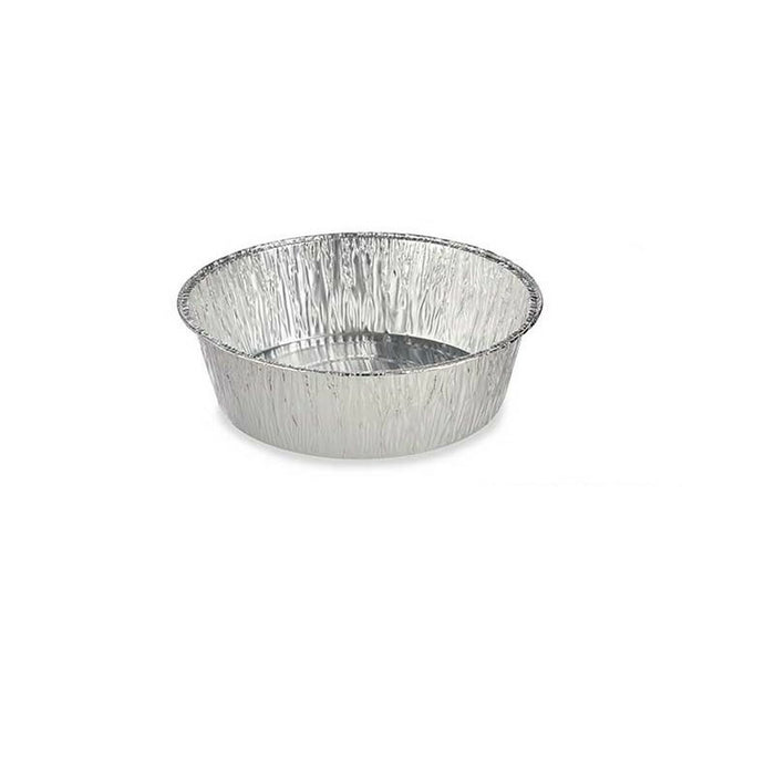 Set de vase de bucătărie De unică folosință Rotund Aluminiu 25 x 8 x 25 cm (12 Unități)