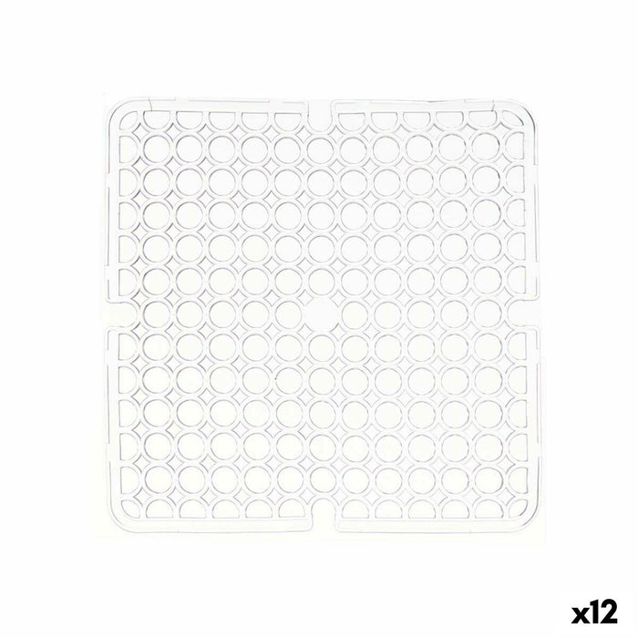 Rogojină Chiuvetă Transparent Plastic 28 x 0,1 x 28 cm (12 Unități)