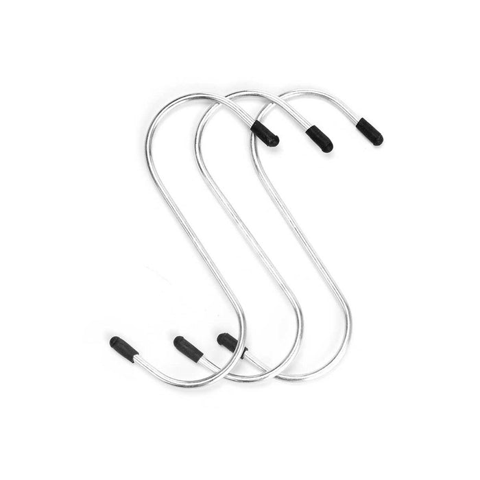 Cârlig pentru agățat Set Argintiu Metal 12 cm (12 Unități)