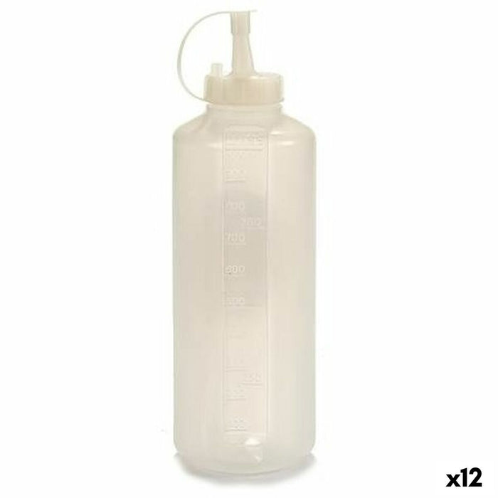 Recipient pentru Sosuri Transparent Plastic 1 L (12 Unități)