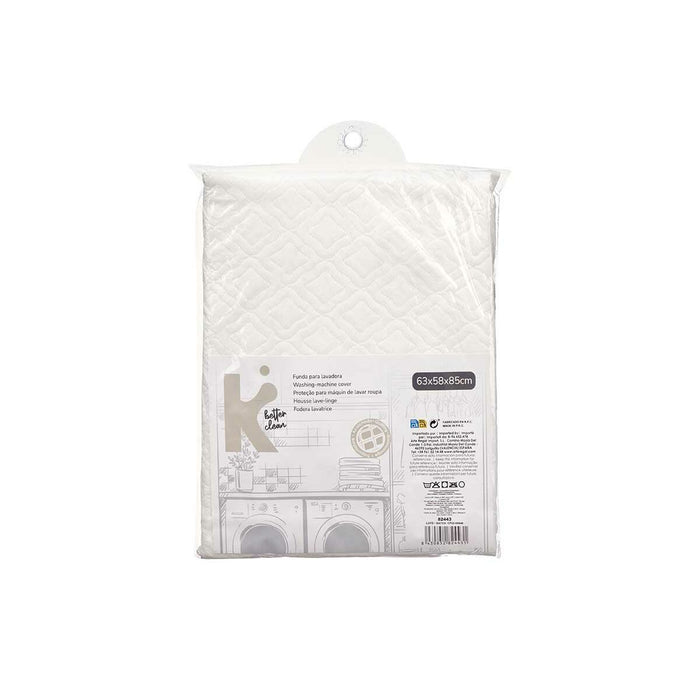 Husă de protecție pentru mașina de spălat Alb 63 x 58 x 85 cm Căptușit (12 Unități)