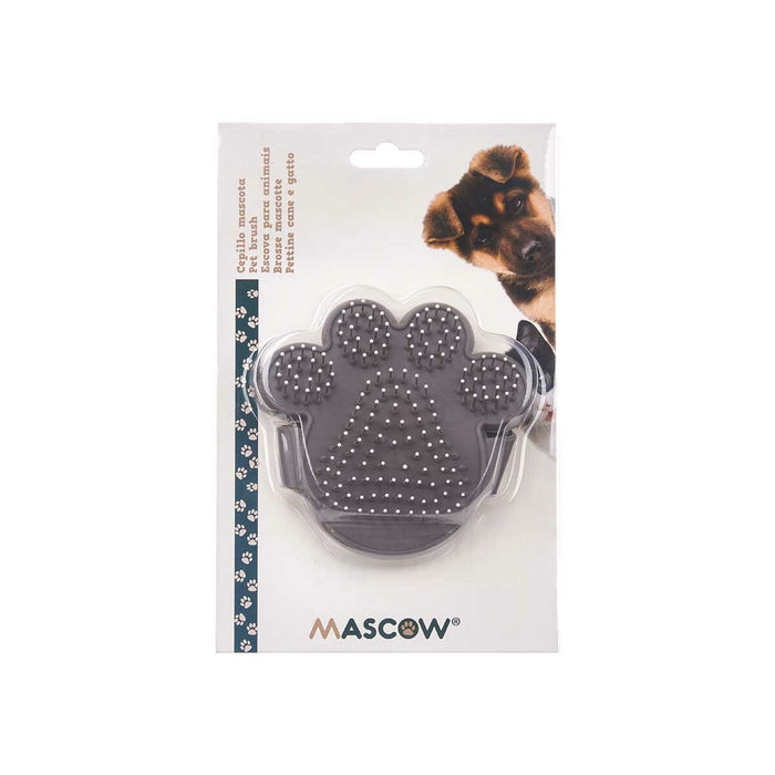 Perie Animale de Companie 11 x 3 x 10,5 cm Gri Metal Silicon (24 Unități)
