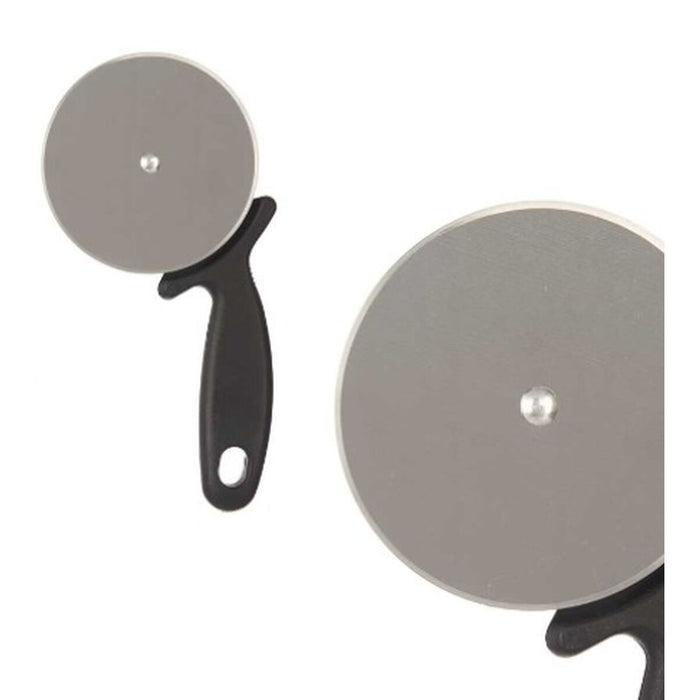 Tăietor de Pizza Negru Argintiu Oțel inoxidabil Plastic 21 x 1,5 x 10 cm (12 Unități)