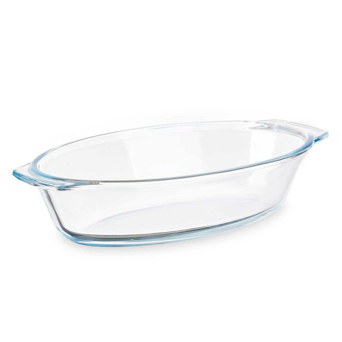 Platou pentru Servire Cu mânere Transparent Sticlă borosilicată 700 ml 23,6 x 5,3 x 13 cm (18 Unități)