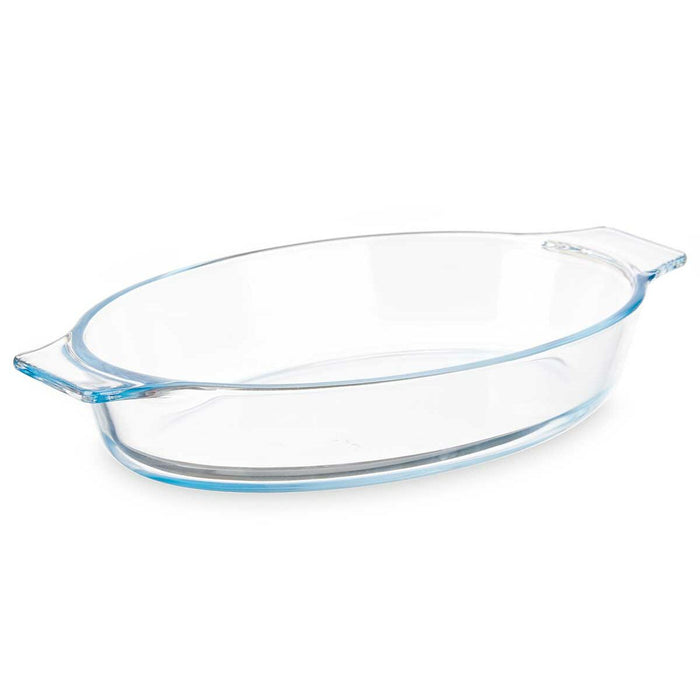 Platou pentru Servire Cu mânere Transparent Sticlă borosilicată 800 ml 27 x 4,5 x 15,8 cm (18 Unități)