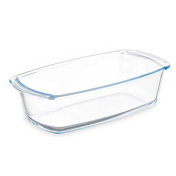 Platou pentru Servire Cu mânere Transparent Sticlă borosilicată 1,6 L 27 x 7,2 x 14 cm (12 Unități)