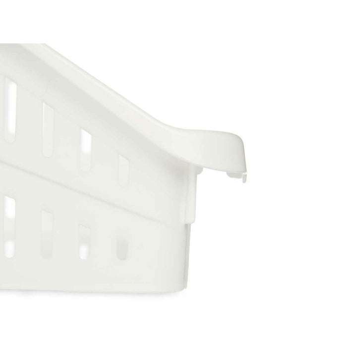 Organizator frigider Alb Plastic 26 x 9,3 x 30,5 cm (24 Unități)