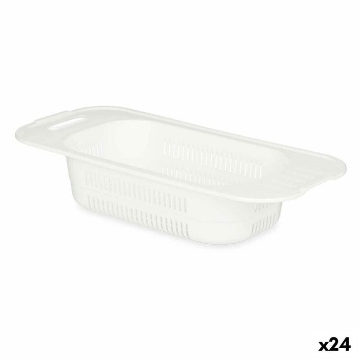 Drenor Alb Plastic 47 x 9,5 x 22 cm (24 Unități)