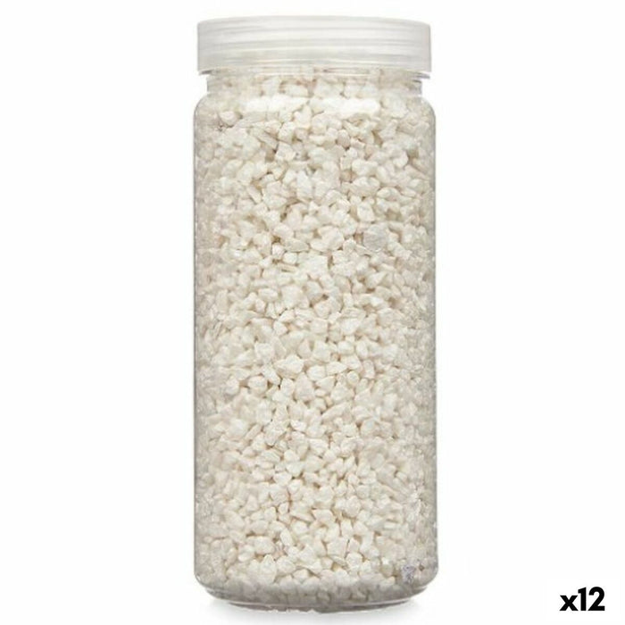 Pietre decorative Alb 2 - 5 mm 700 g (12 Unități)