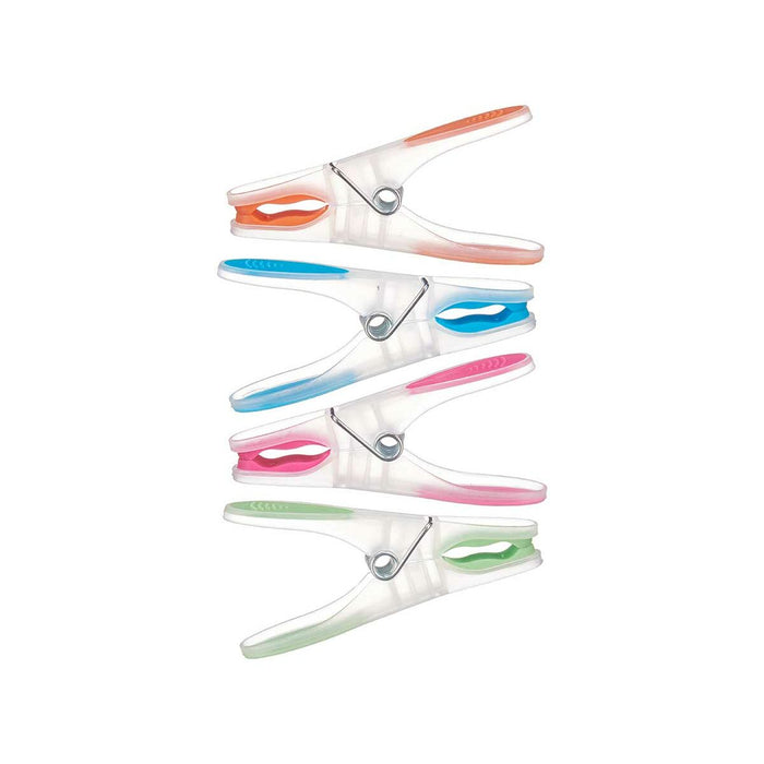 Clești pentru haine Multicolor Silicon Plastic 10 Piese Set (24 Unități)