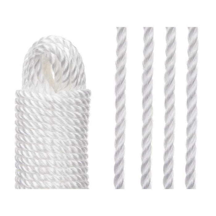 Funie Alb Plastic 20 m (24 Unități)