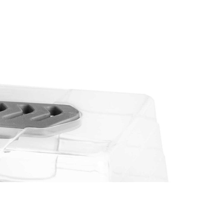 Greenhouse Set Gri Transparent Plastic (8 Unități)
