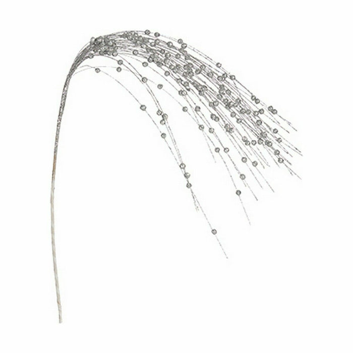 Ramură Crăciun Mingi 90 cm Argintiu Metal (12 Unități)