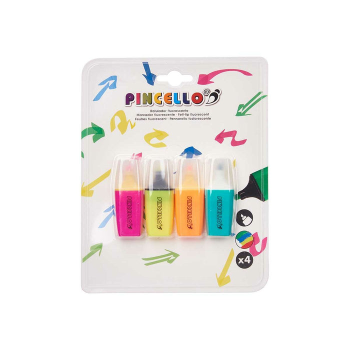 Set de Markere Fosforescente Multicolor (12 Unități)