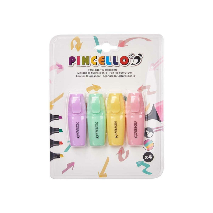 Set de Markere Fosforescente Multicolor (12 Unități)