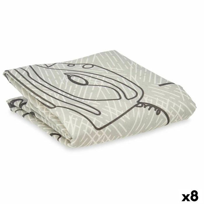 Husă pentru Masă de Călcat Gri 140 x 50 cm Foaie (8 Unități)