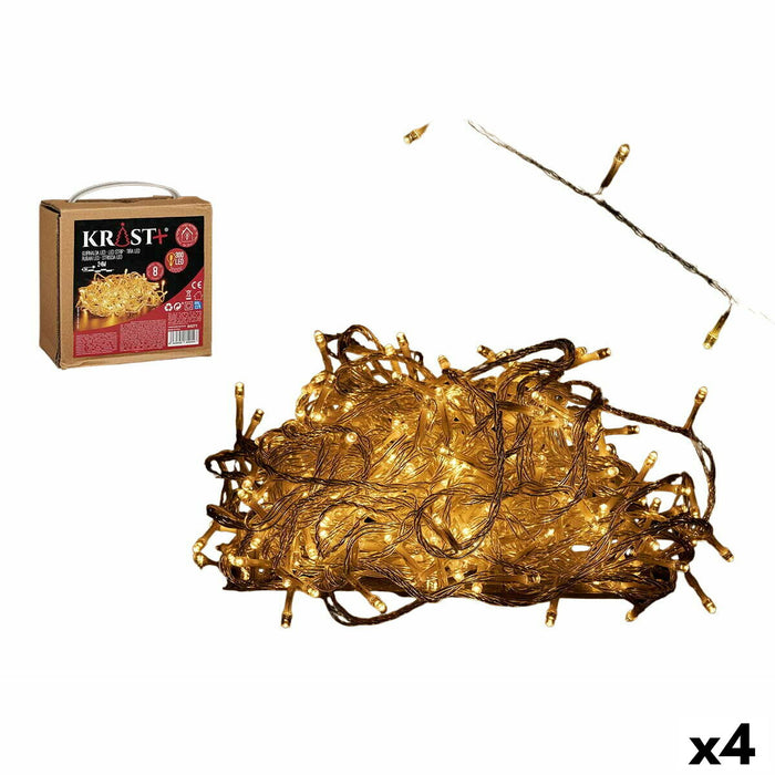 Ghirlandă de lumini LED Lumină caldă 24 m Transparent 9 W (4 Unități)