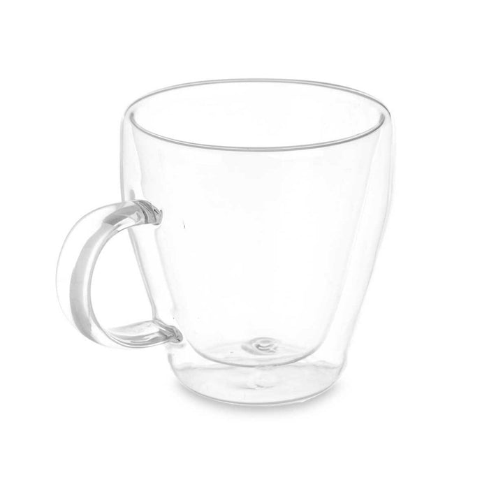 Cană tip Halbă Transparent Sticlă borosilicată 270 ml (24 Unități)