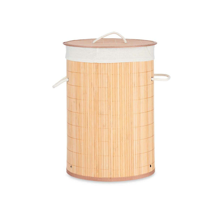 Coș pentru rufe murdare Natural Metal Bambus Lemn MDF 48 L 37 x 50 x 37 cm (4 Unități)