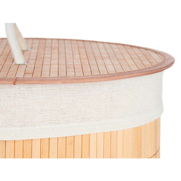 Coș pentru rufe murdare Natural Metal Bambus Lemn MDF 48 L 37 x 50 x 37 cm (4 Unități)