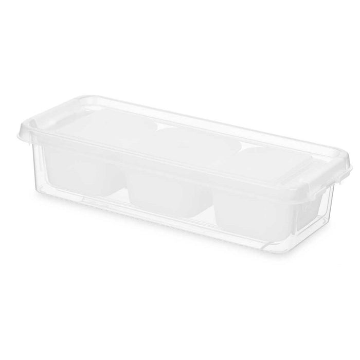 Organizator Alb Plastic 28,2 x 6 x 11,7 cm (12 Unități)