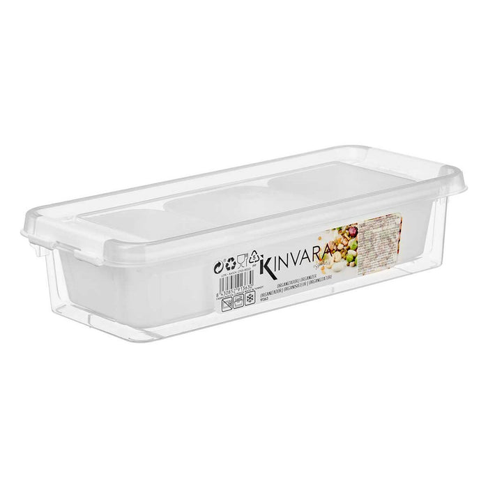 Organizator Alb Plastic 28,2 x 6 x 11,7 cm (12 Unități)
