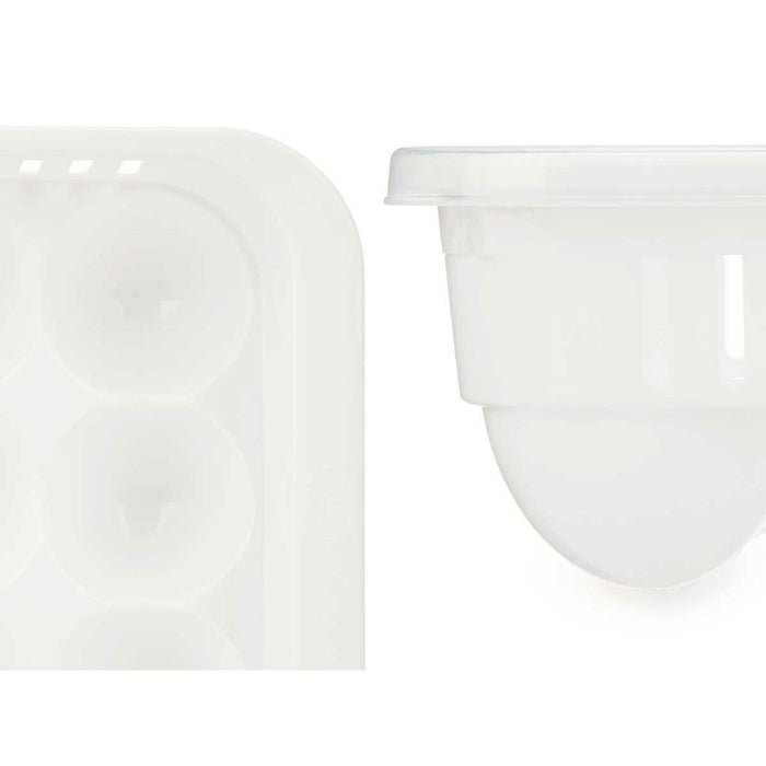 Recipient pentru ouă Alb Transparent Plastic 17,5 x 7 x 28,5 cm (12 Unități)