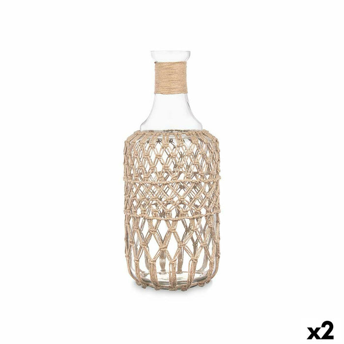 Sticlă (de pus lichide) Decorativă Transparent Natural Sticlă Въже 19 x 48 cm (2 Unități)