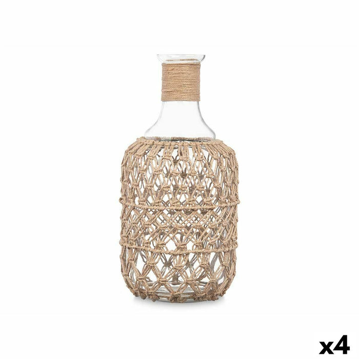 Sticlă (de pus lichide) Decorativă Transparent Natural Sticlă Въже 18 x 38 cm (4 Unități)