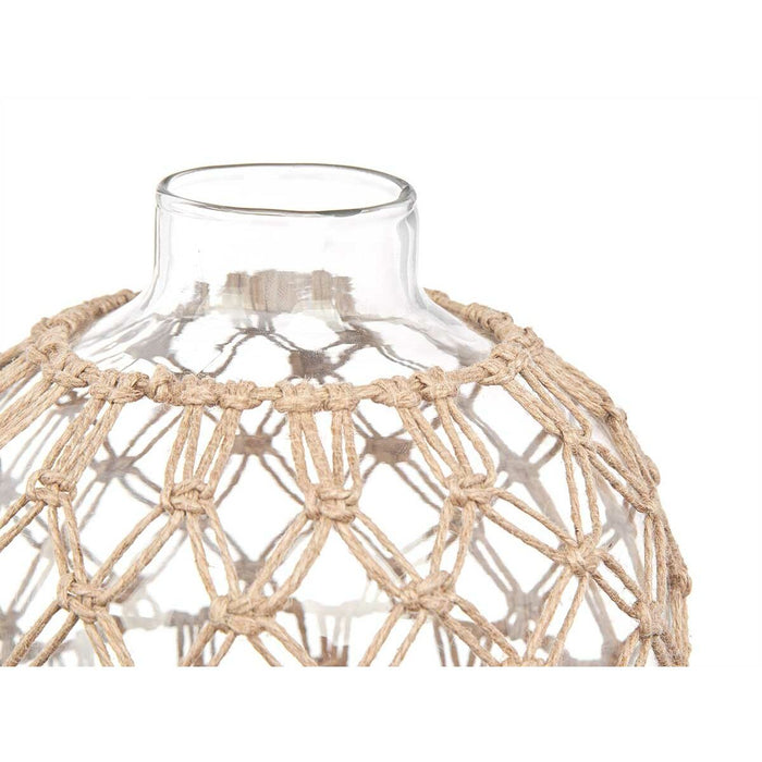 Sferă Decorativă Transparent Natural Sticlă Въже 21 x 23 cm (4 Unități)