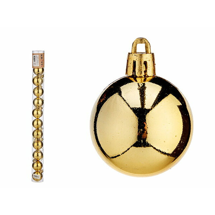Set de globuri de Crăciun Auriu* Plastic Ø 4 cm 4 x 5 x 4 cm (12 Unități)