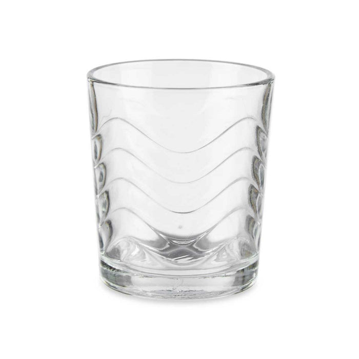 Set de pahare Unde Transparent Sticlă 265 ml (8 Unități)