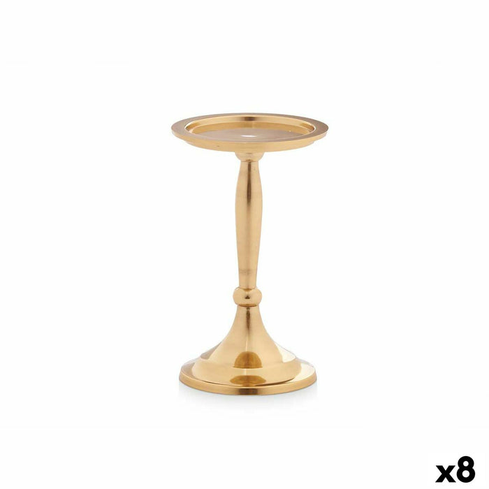 Candelabru Auriu* Aluminiu 10 x 17 x 8,5 cm (8 Unități)