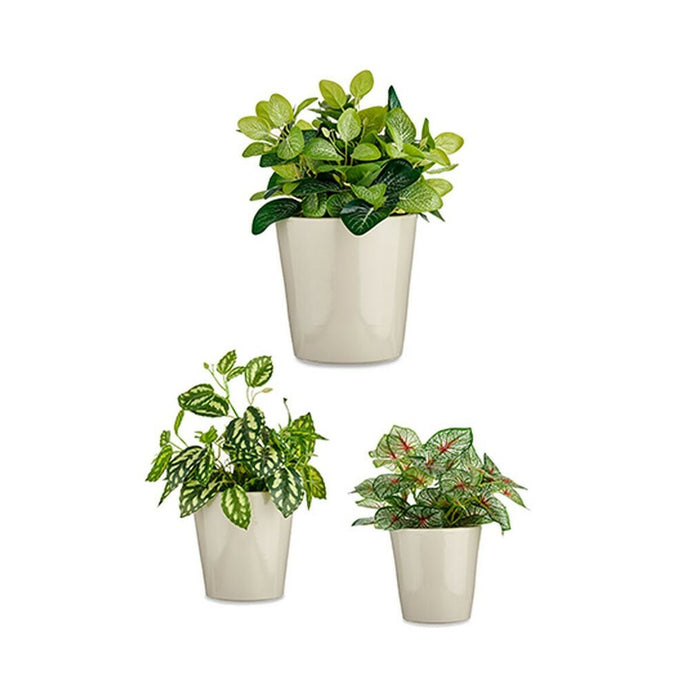Set de ghivece Ø 14 cm Ø 22 cm Ø 17 cm Cónica 3 Piese Gri