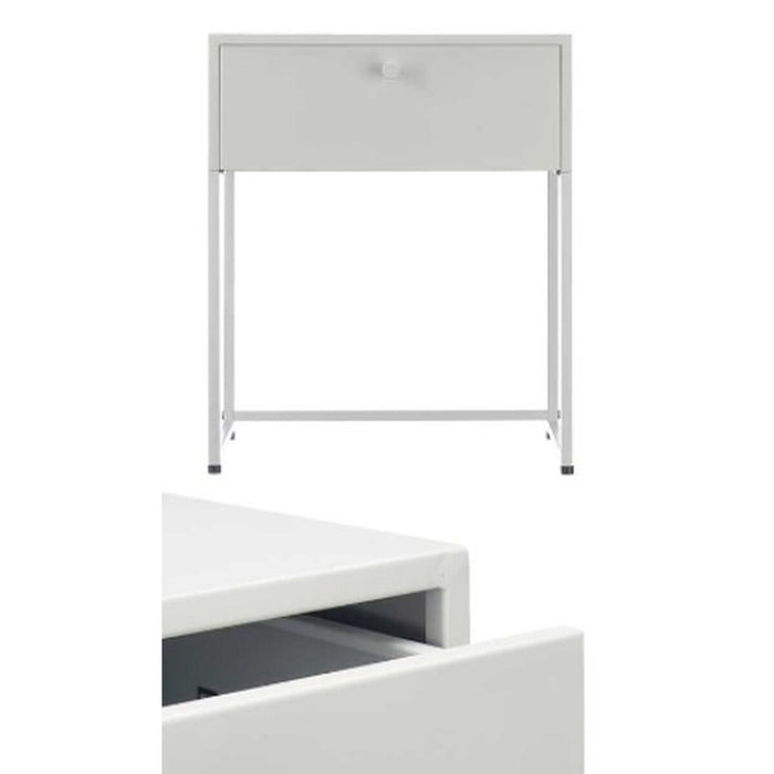 Masa laterală Maro Gri Metal 42 x 50 x 35 cm