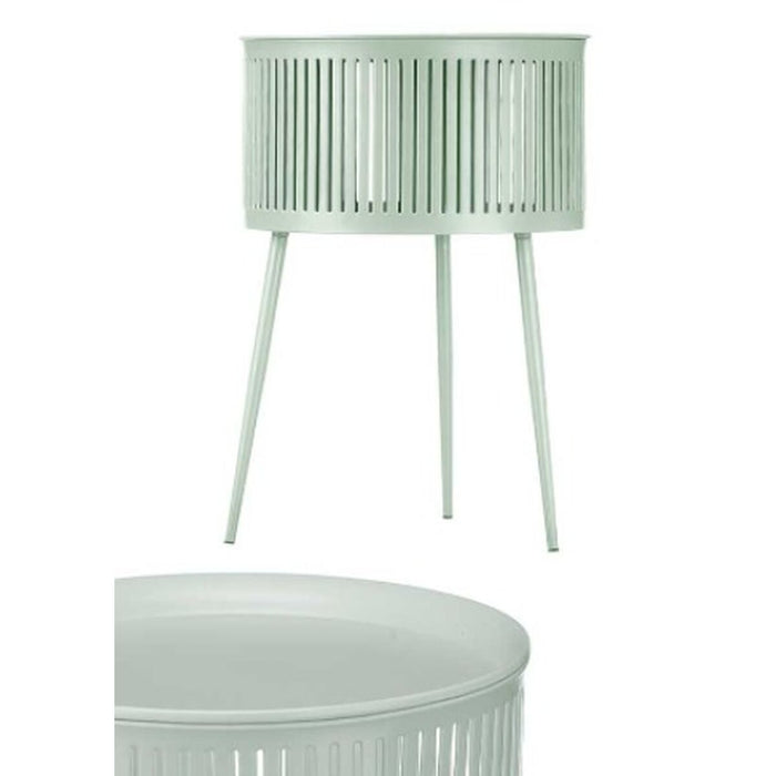 Masa laterală Dungi Verde Auriu* Metal 40 x 57 x 40 cm