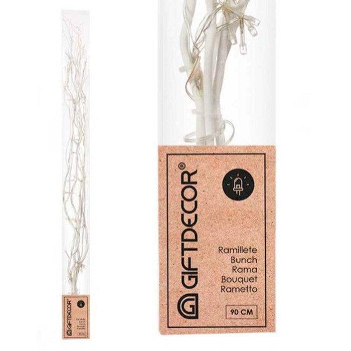 Buchete Lumină LED Alb 20 x 90 x 6 cm (12 Unități)