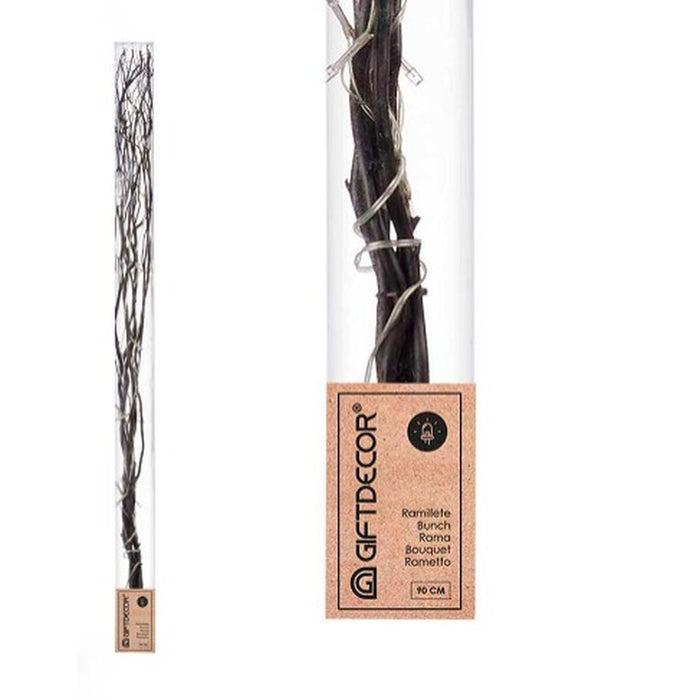 Buchete Lumină LED Negru 20 x 90 x 6 cm (12 Unități)