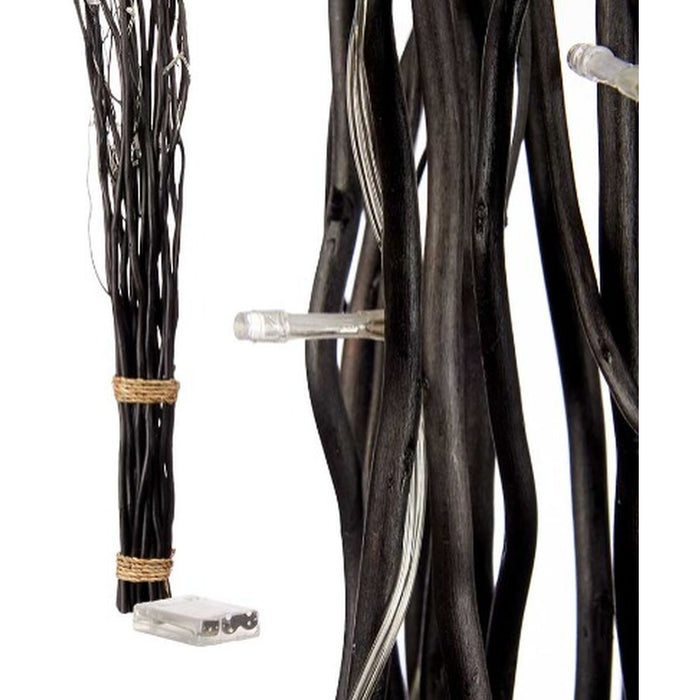 Buchete Lumină LED Negru 7,5 x 120 x 7,5 cm (8 Unități)