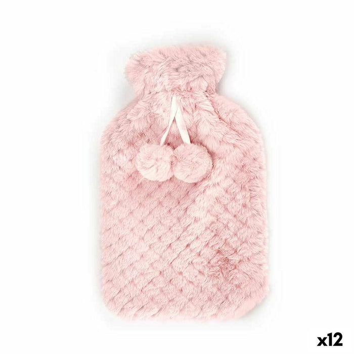 Pungă de Apă Caldă Roz Plastic 1,8 L (12 Unități)