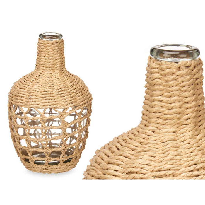 Carafă Decorativă Maro Geam 13,5 x 25 x 13,5 cm (8 Unități)
