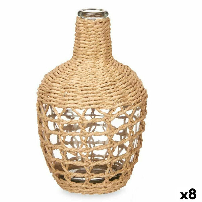 Carafă Decorativă Maro Geam 13,5 x 25 x 13,5 cm (8 Unități)