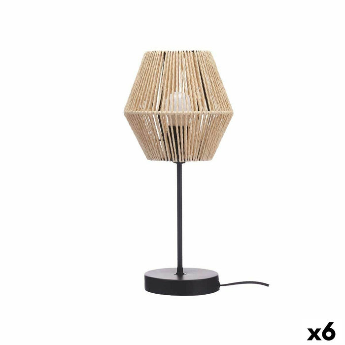 Lampă de masă 40 W Въже Maro Negru 17,5 x 37 x 17,5 cm (6 Unități)
