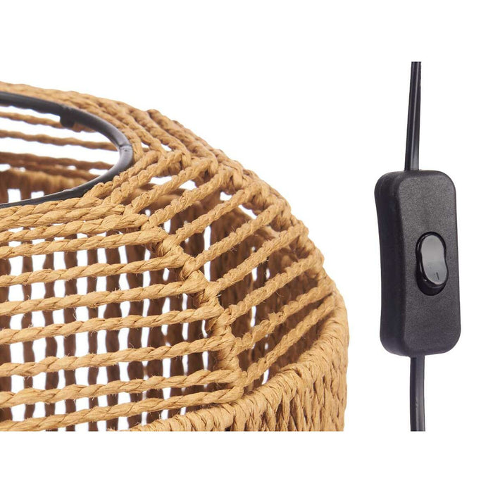 Lampă de masă Въже 40 W Maro Negru 21 x 27 x 20 cm (4 Unități)