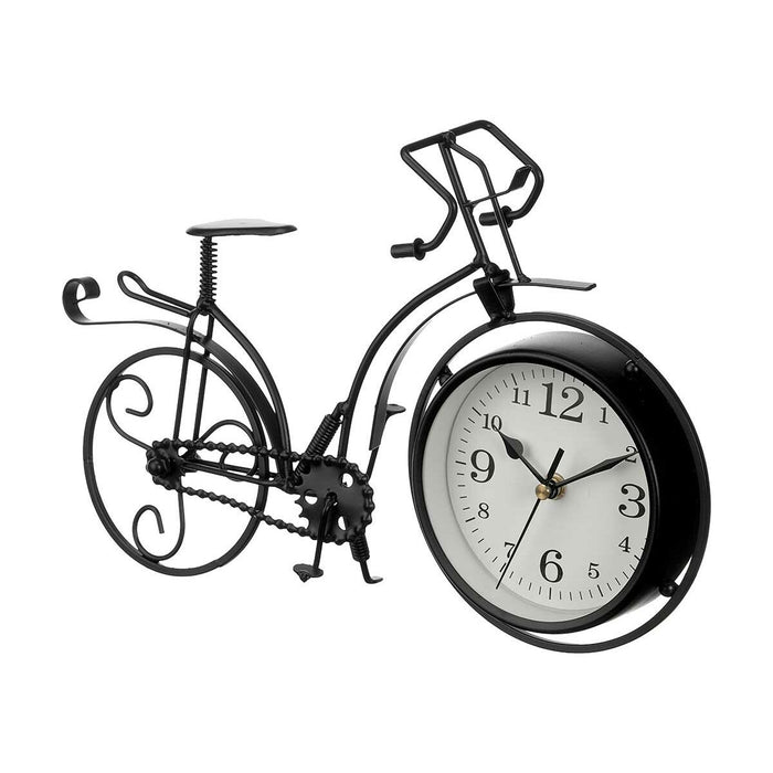 Stolní hodiny Bicicletă Negru Metal 33 x 22,5 x 4,2 cm (4 Unități)