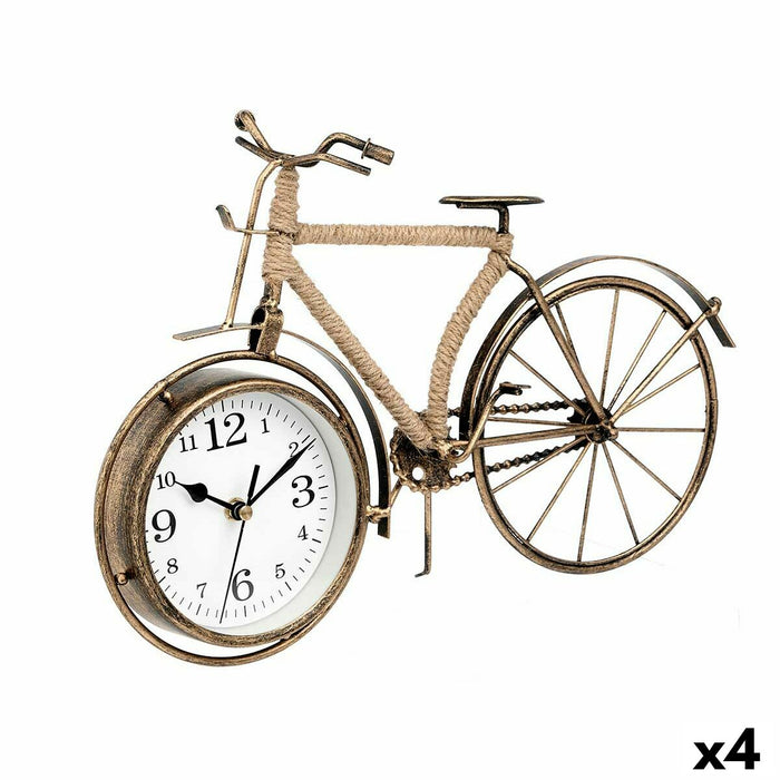 Stolní hodiny Bicicletă Bronz Metal 24 x 37 x 9,5 cm (4 Unități)