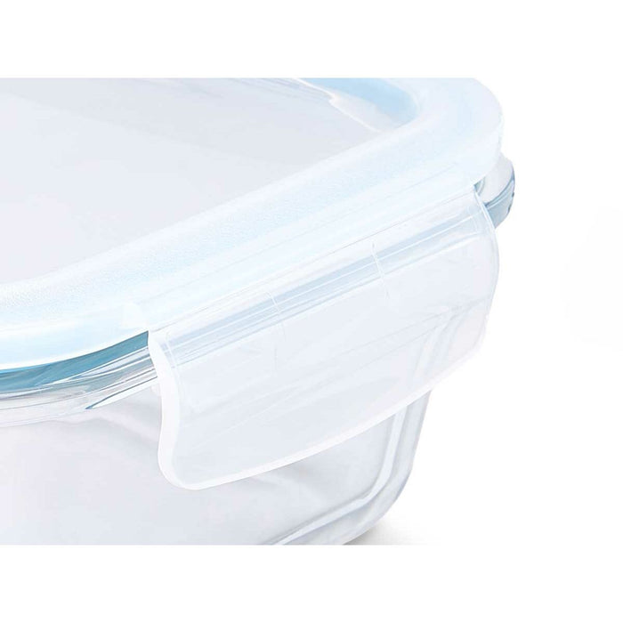 Cutie pentru Prânz Transparent Silicon Sticlă borosilicată 1,5 L 24,5 x 7,6 x 19 cm (12 Unități)