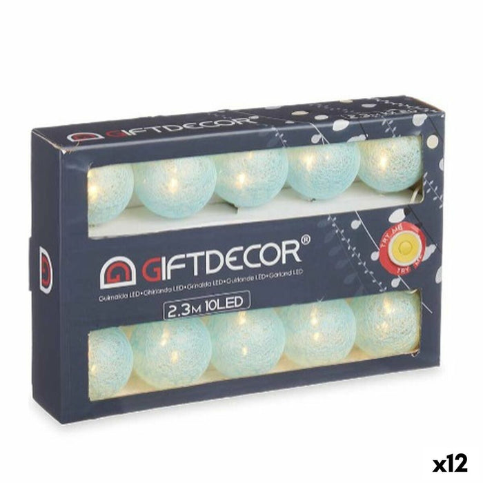 Ghirlandă de lumini LED Míč Albastru 2,3 m (12 Unități)