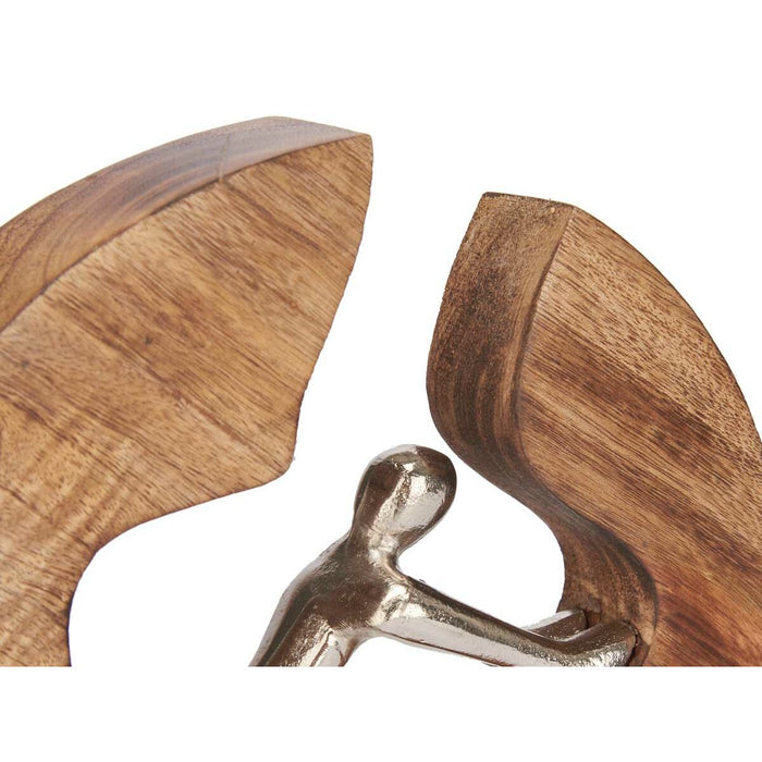 Figură Decorativă Argintiu Metal 22 x 22 x 4 cm (6 Unități)